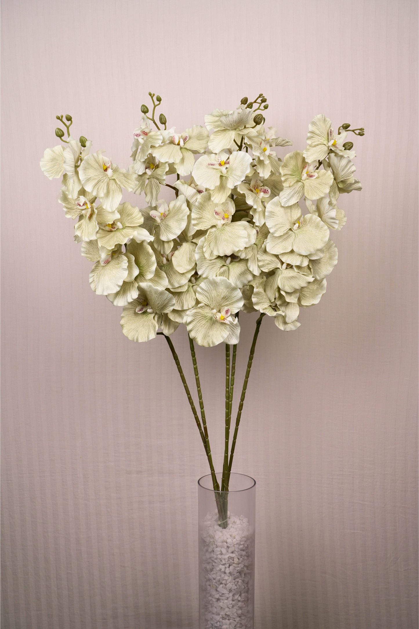 Faux Phalaenopsis Butterfly Orchid Flower Stem - Mint Green