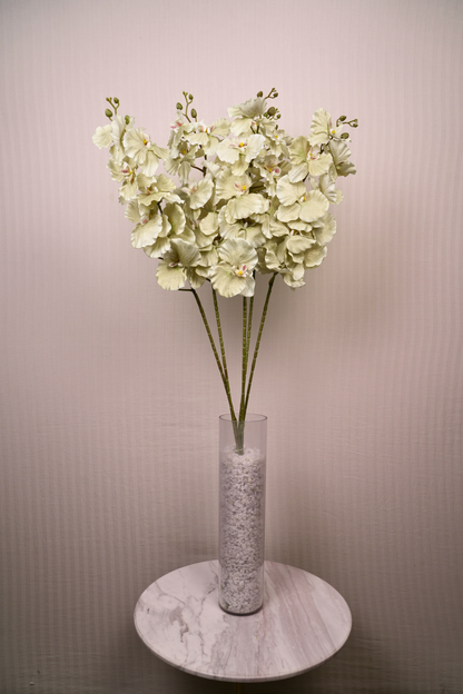 Faux Phalaenopsis Butterfly Orchid Flower Stem - Mint Green