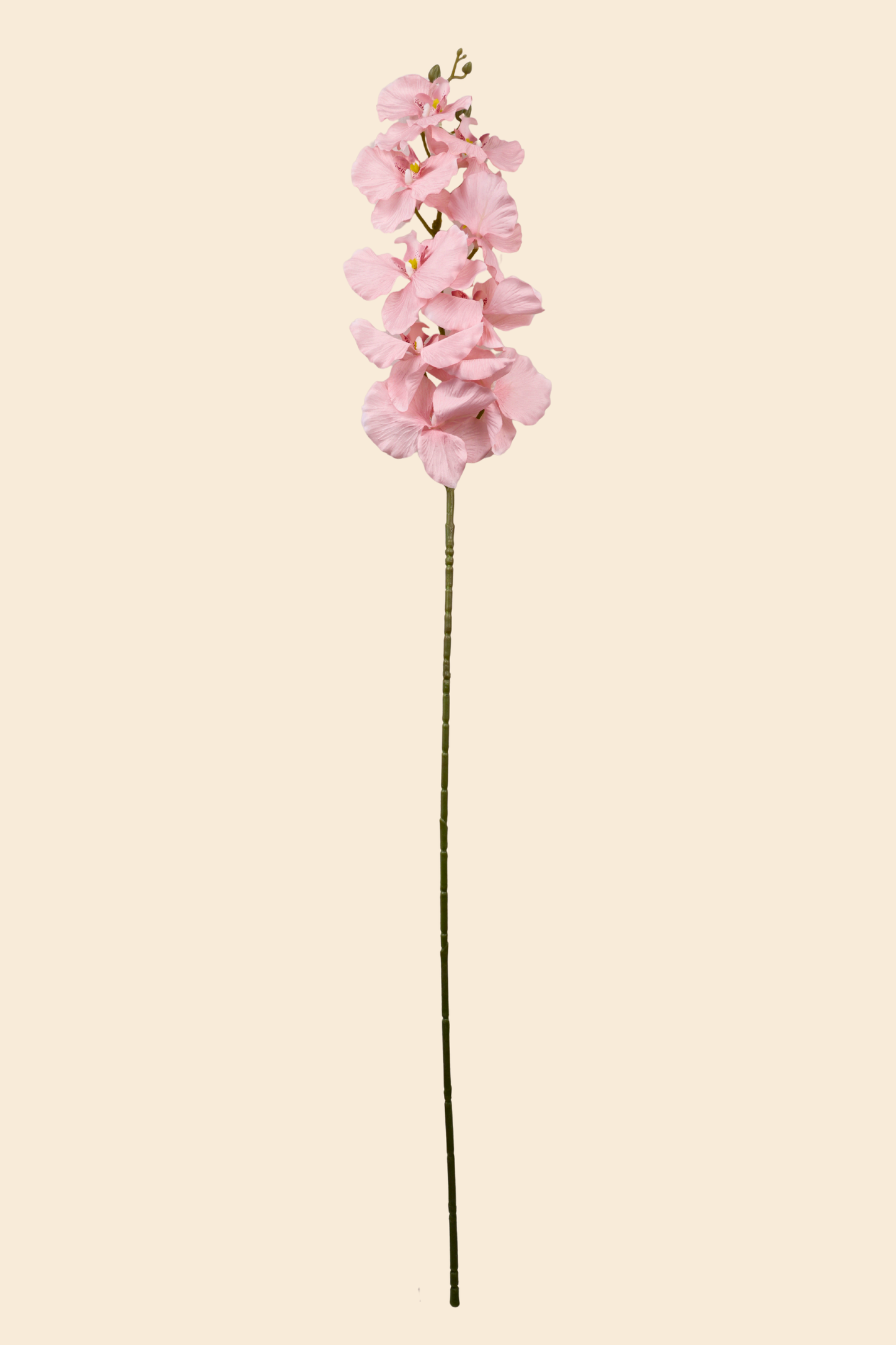 Faux Phalaenopsis Butterfly Orchid Flower Stem - Peach Pink