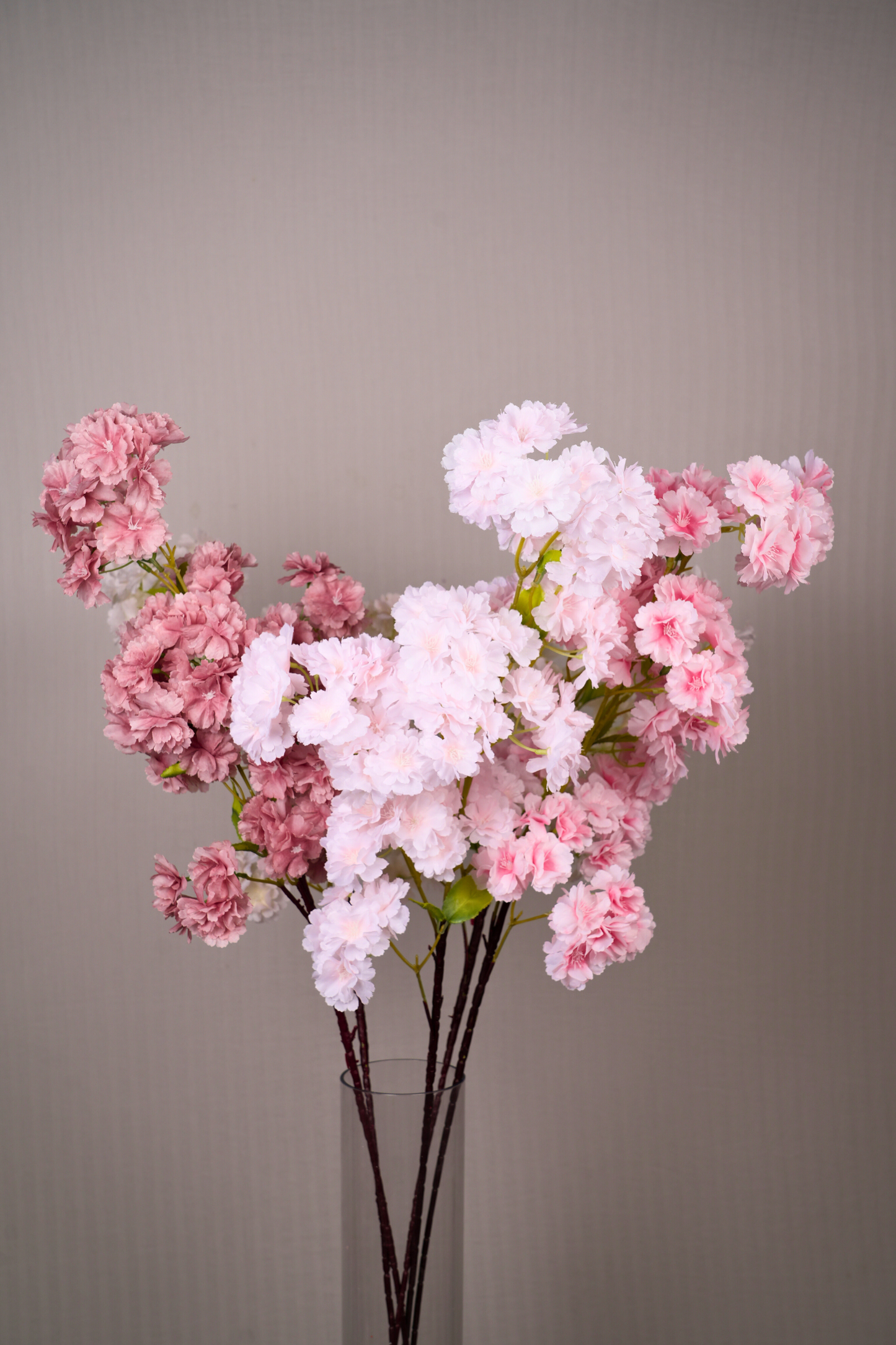 Faux Cherry Blossom Sakura Flower Stem - Light Pink