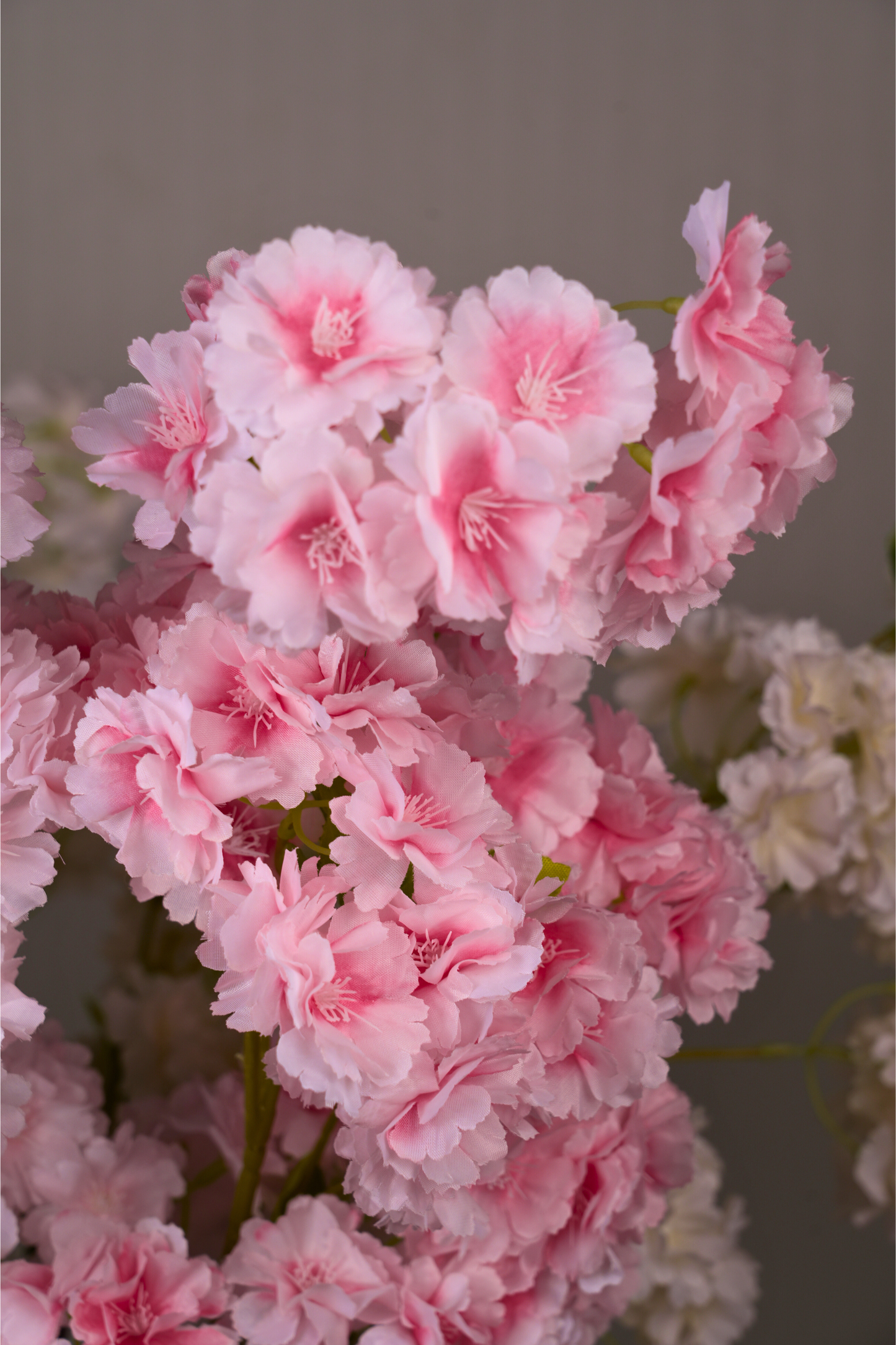 Faux Cherry Blossom Sakura Flower Stem - Light Pink