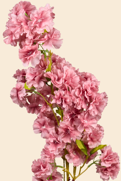 Faux Cherry Blossom Sakura Flower Stem - Pink
