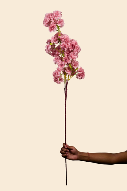 Faux Cherry Blossom Sakura Flower Stem - Pink