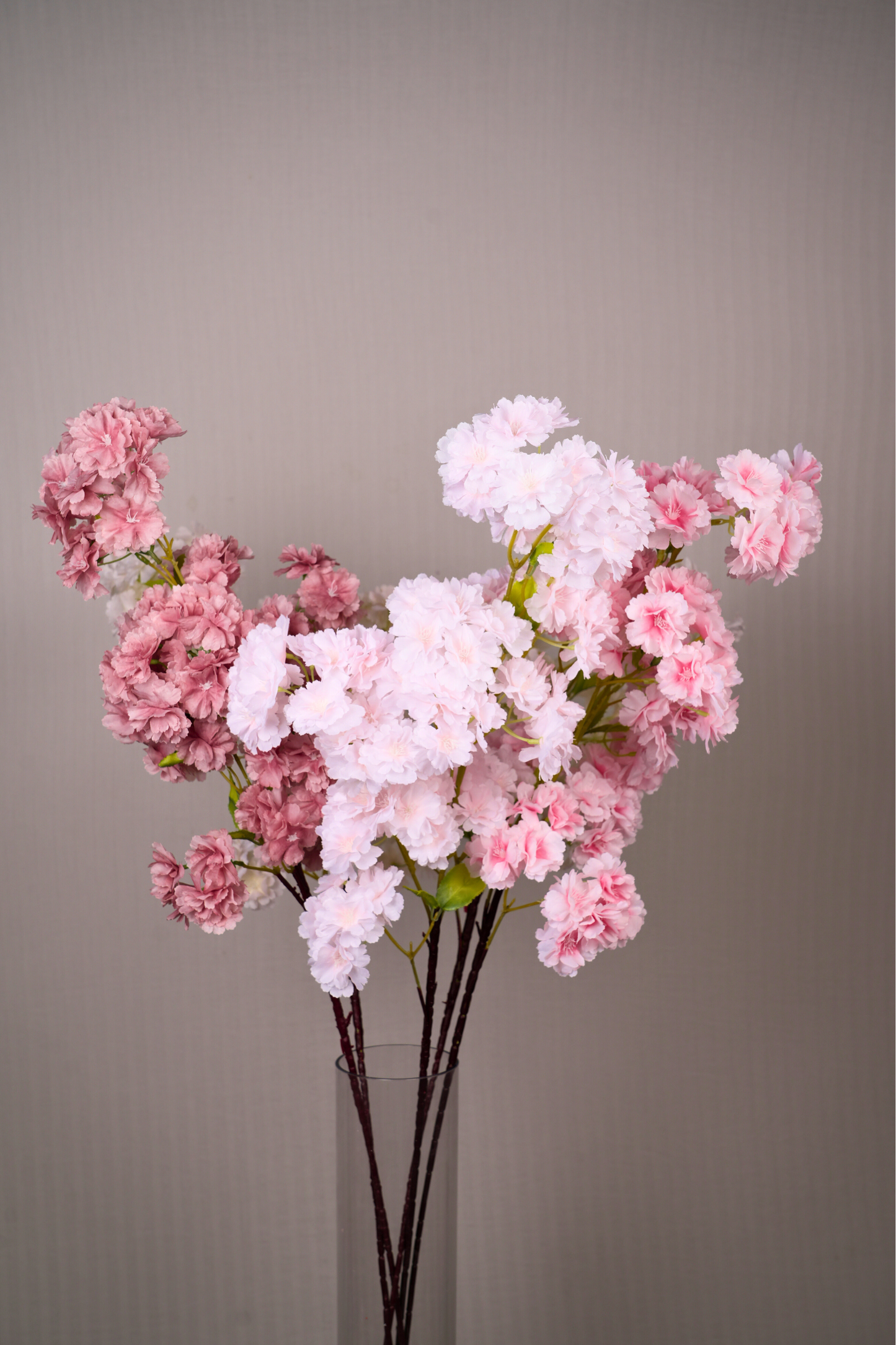 Faux Cherry Blossom Sakura Flower Stem - Pink