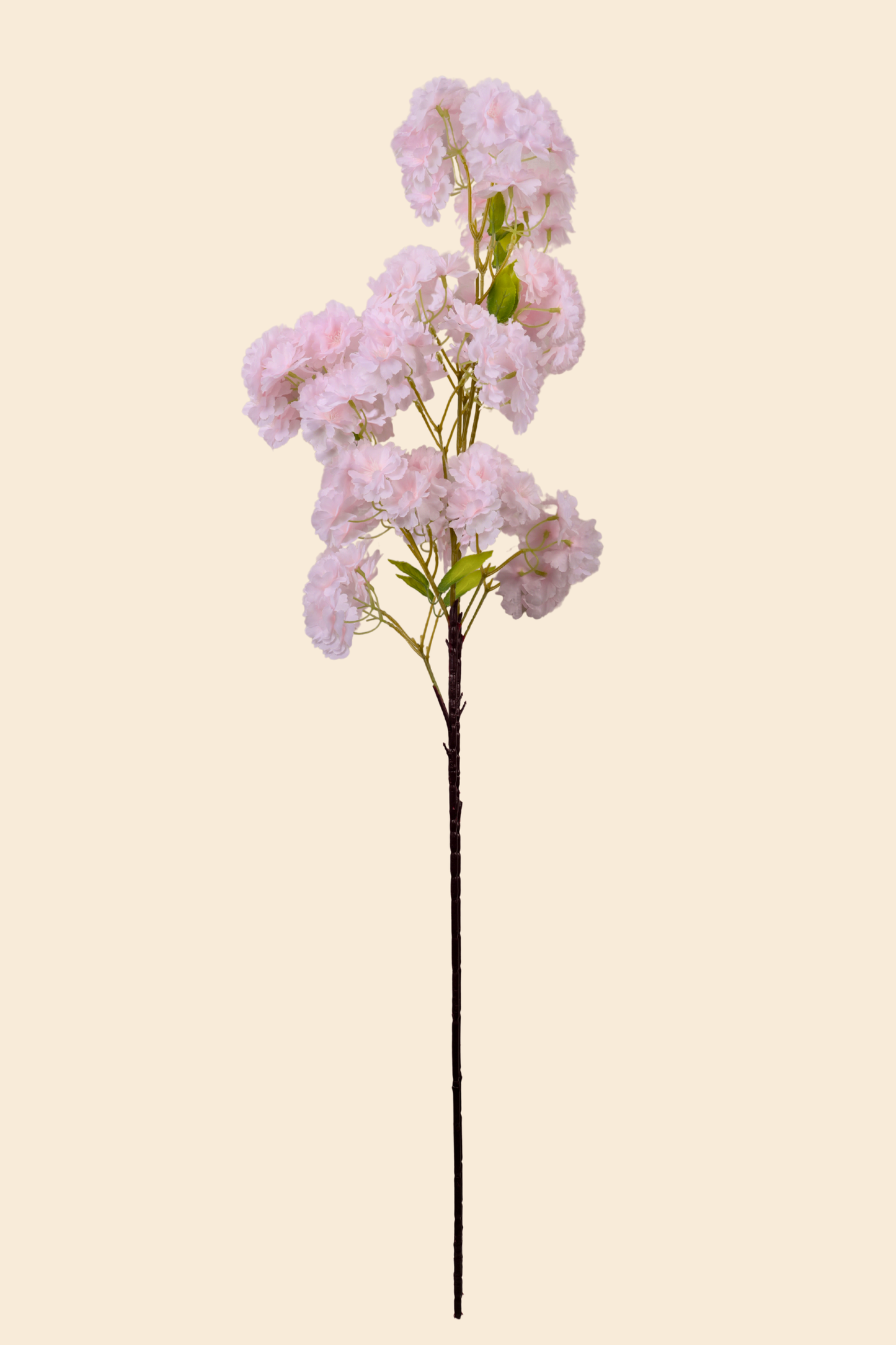 Faux Cherry Blossom Sakura Flower Stem - White