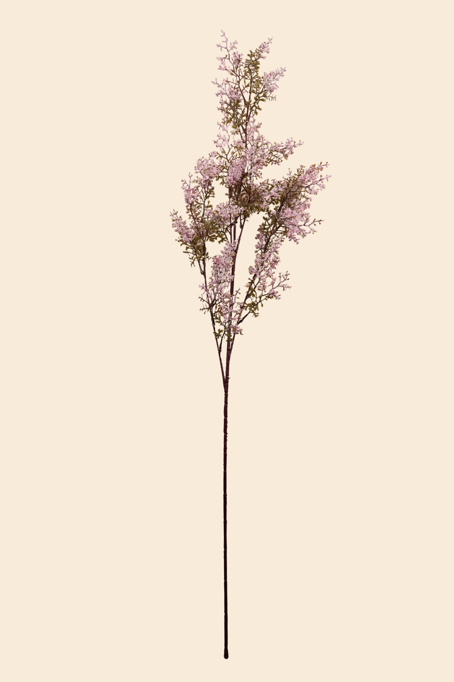 Faux Limonium Dried Bloom Flower Stem - Light Pink