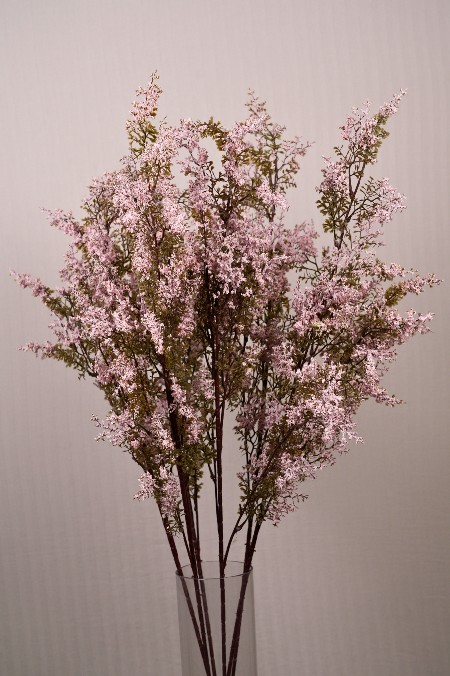 Faux Limonium Dried Bloom Flower Stem - Light Pink