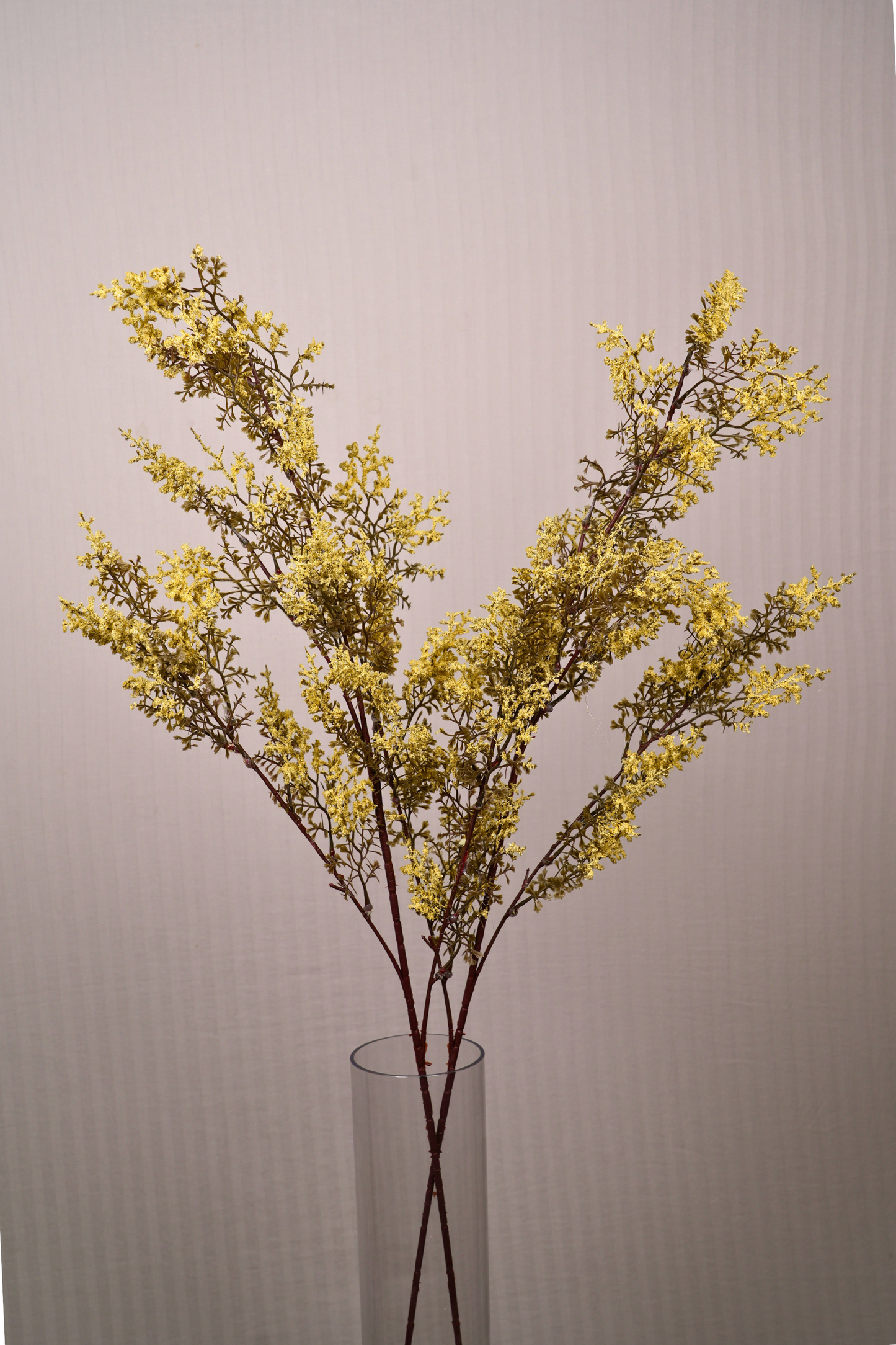 Faux Limonium Dried Bloom Flower Stem - Yellow