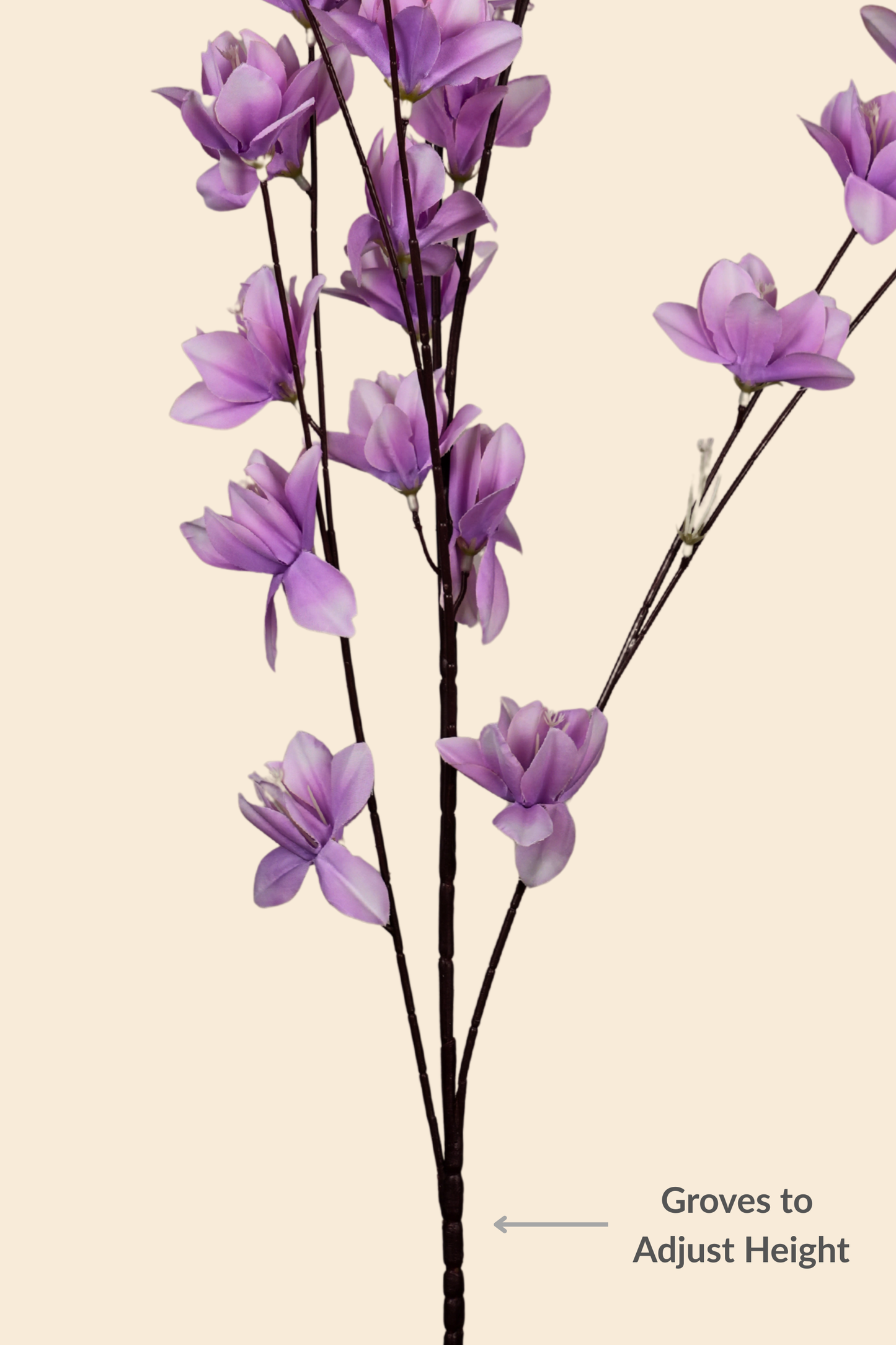 Faux Magnolia Spray Yulan Flower Stem - Lavender