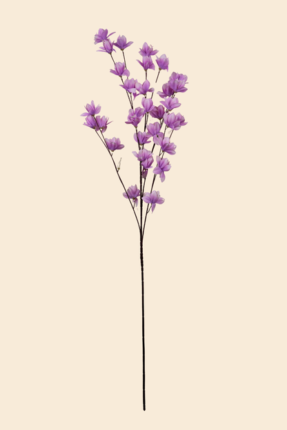 Faux Magnolia Spray Yulan Flower Stem - Lavender
