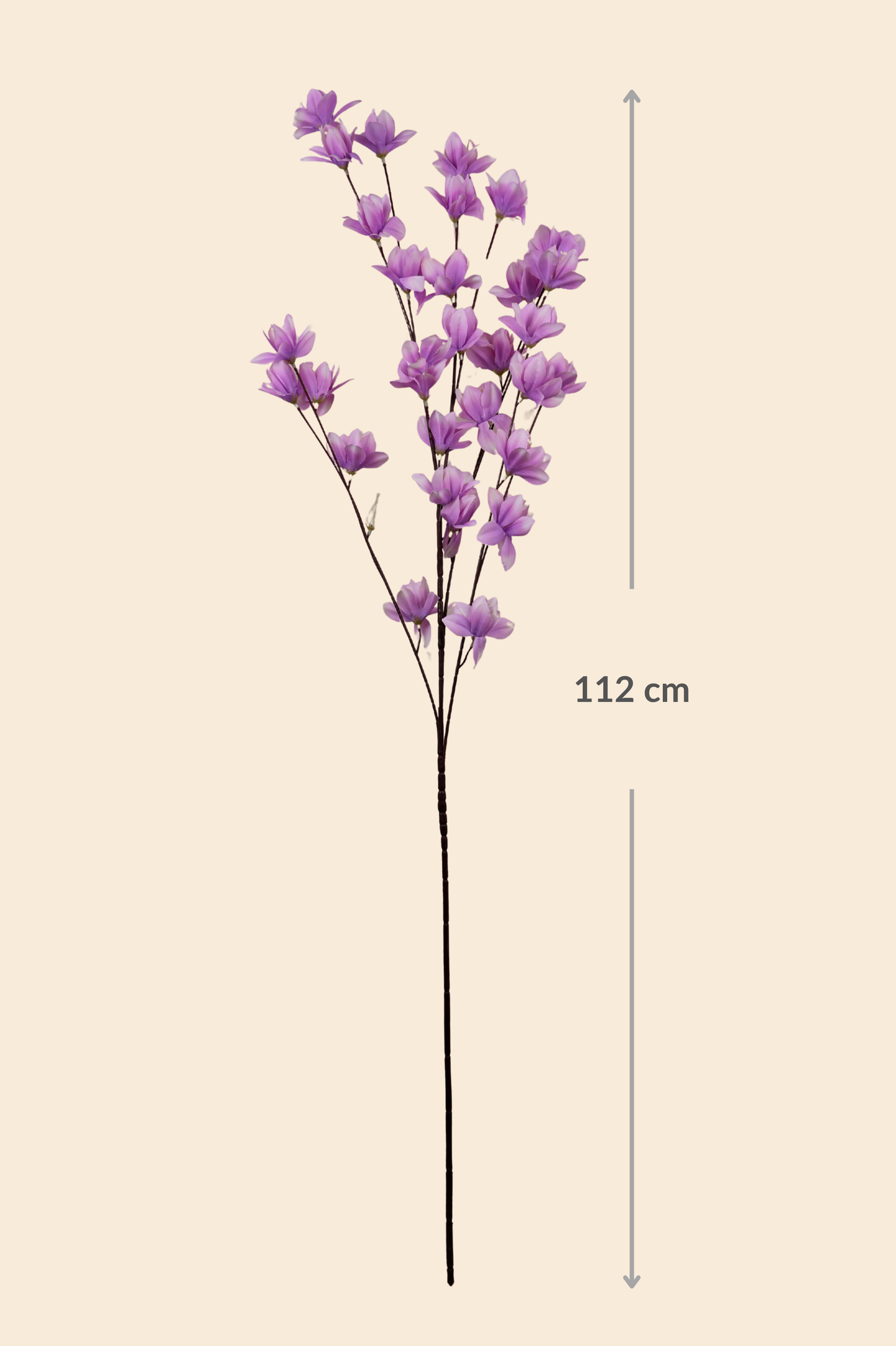 Faux Magnolia Spray Yulan Flower Stem - Lavender