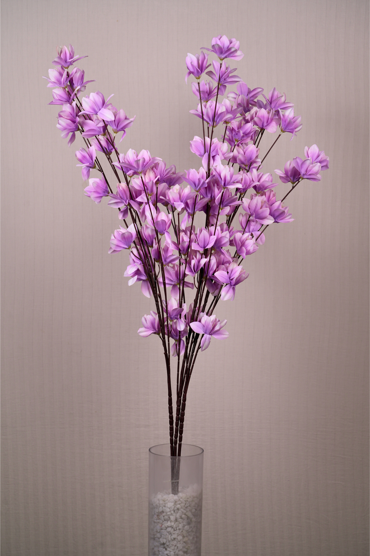Faux Magnolia Spray Yulan Flower Stem - Lavender