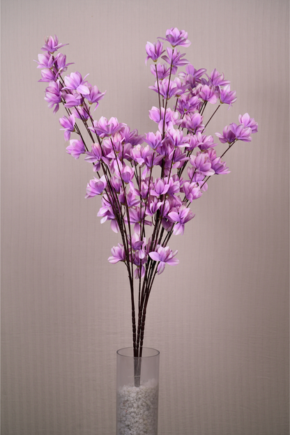 Faux Magnolia Spray Yulan Flower Stem - Lavender