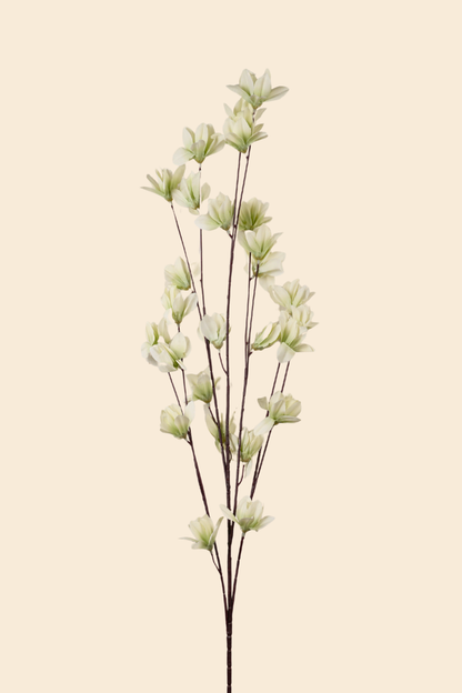 Faux Magnolia Spray Yulan Flower Stem - Mint Green