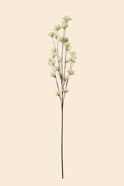 Faux Magnolia Spray Yulan Flower Stem - Mint Green