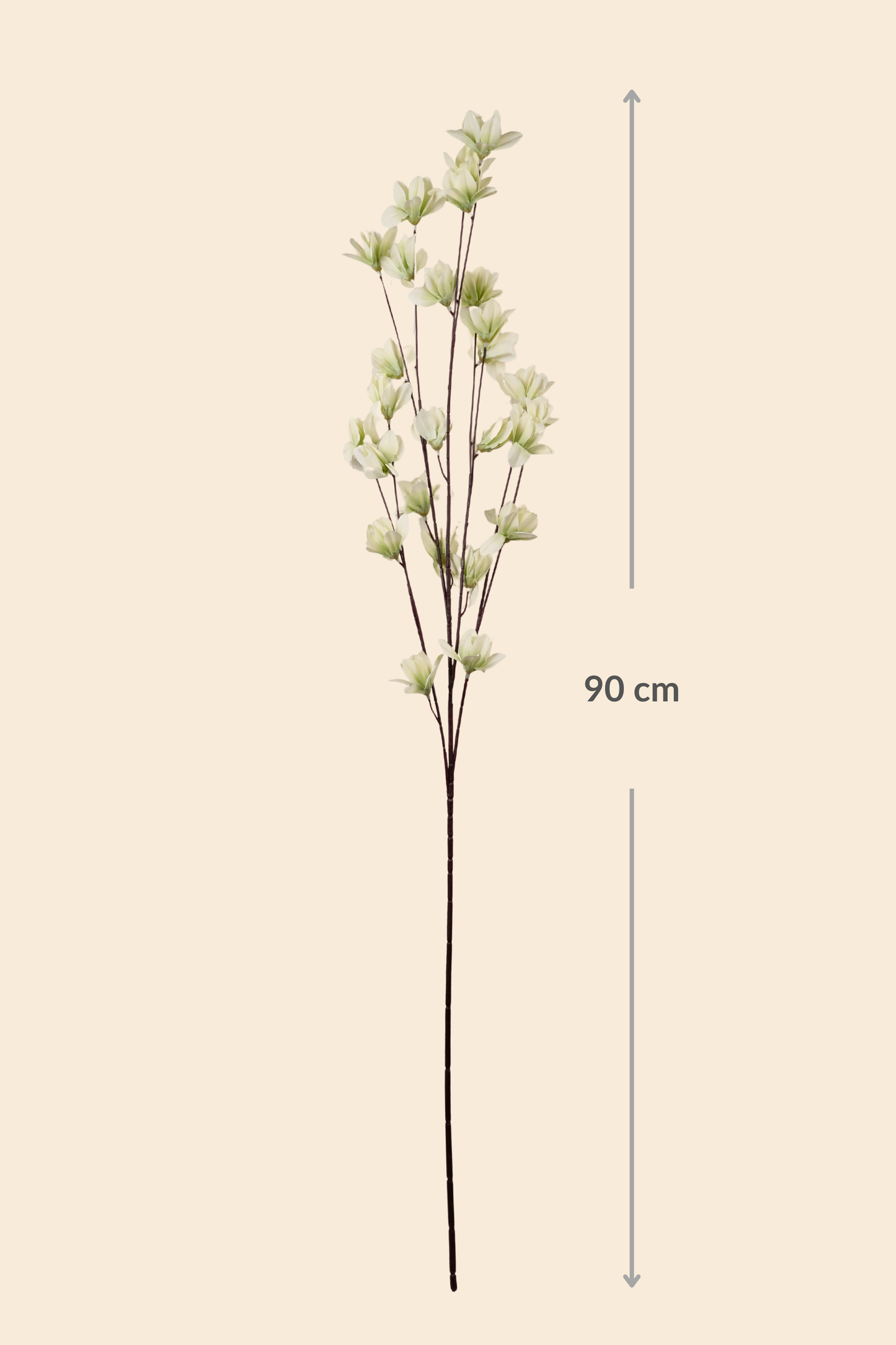 Faux Magnolia Spray Yulan Flower Stem - Mint Green