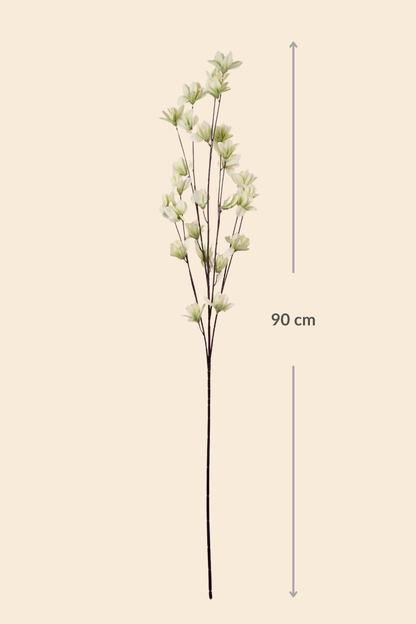 Faux Magnolia Spray Yulan Flower Stem - Mint Green