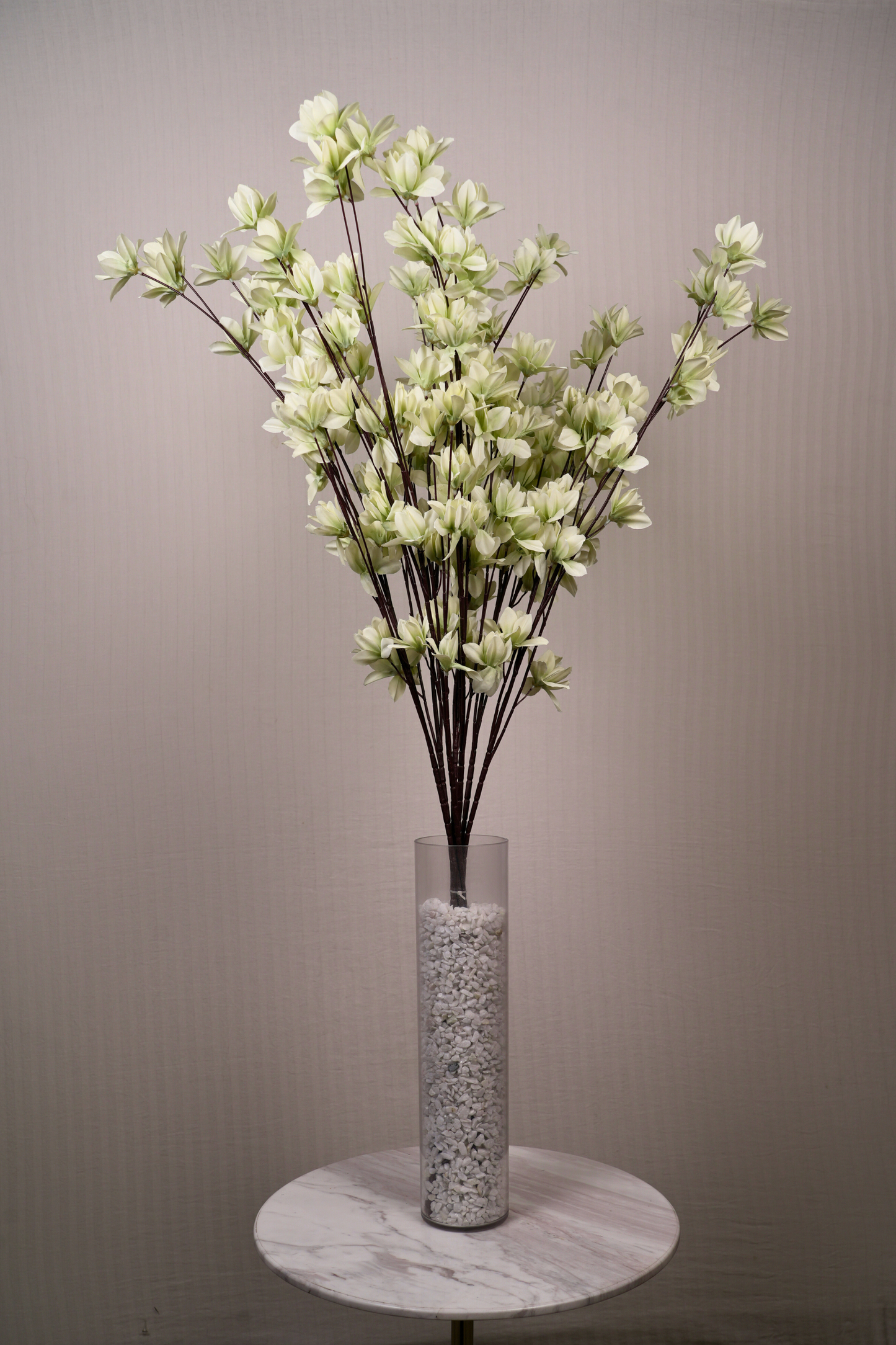 Faux Magnolia Spray Yulan Flower Stem - Mint Green