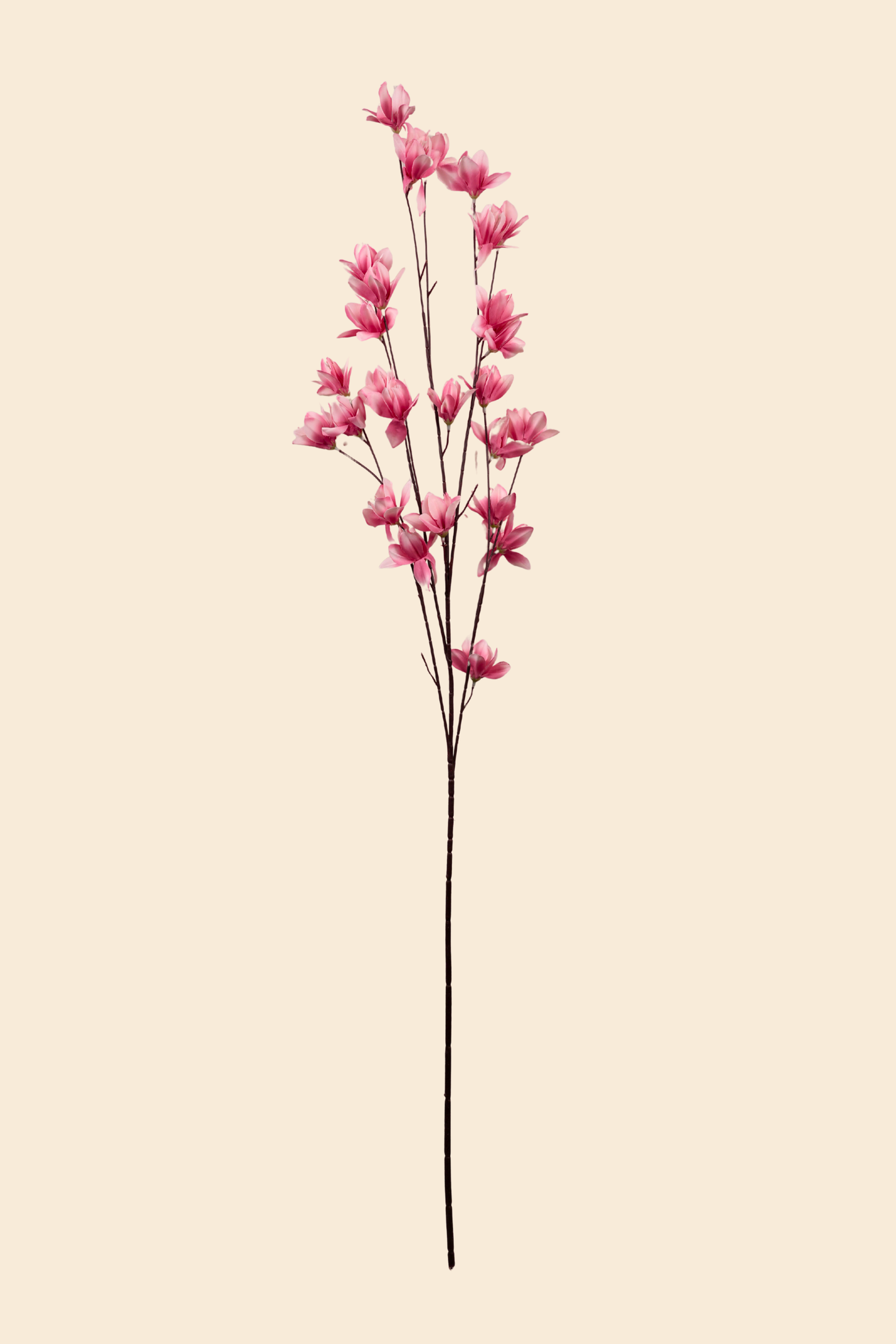 Faux Magnolia Spray Yulan Flower Stem - Pink