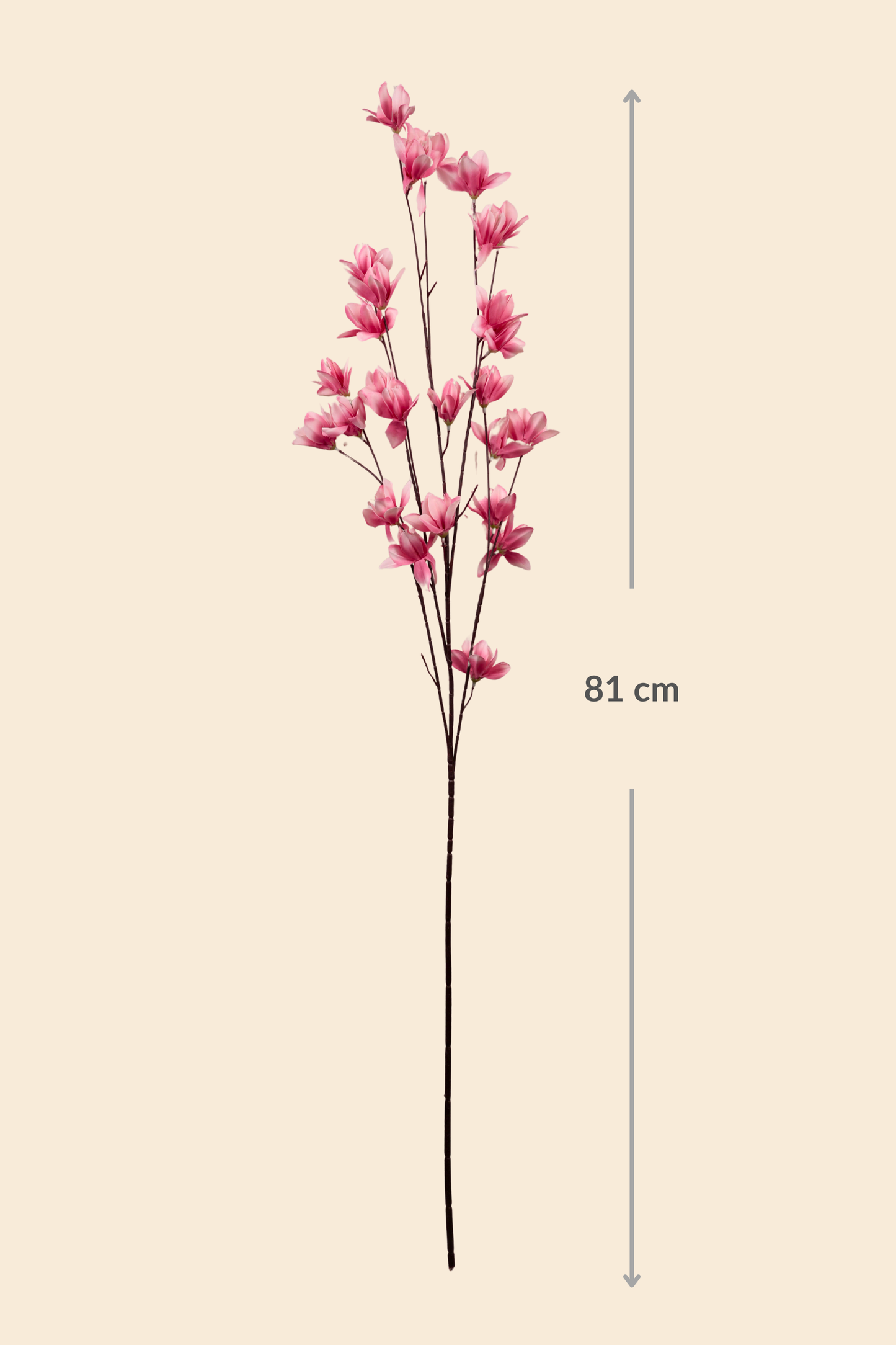 Faux Magnolia Spray Yulan Flower Stem - Pink