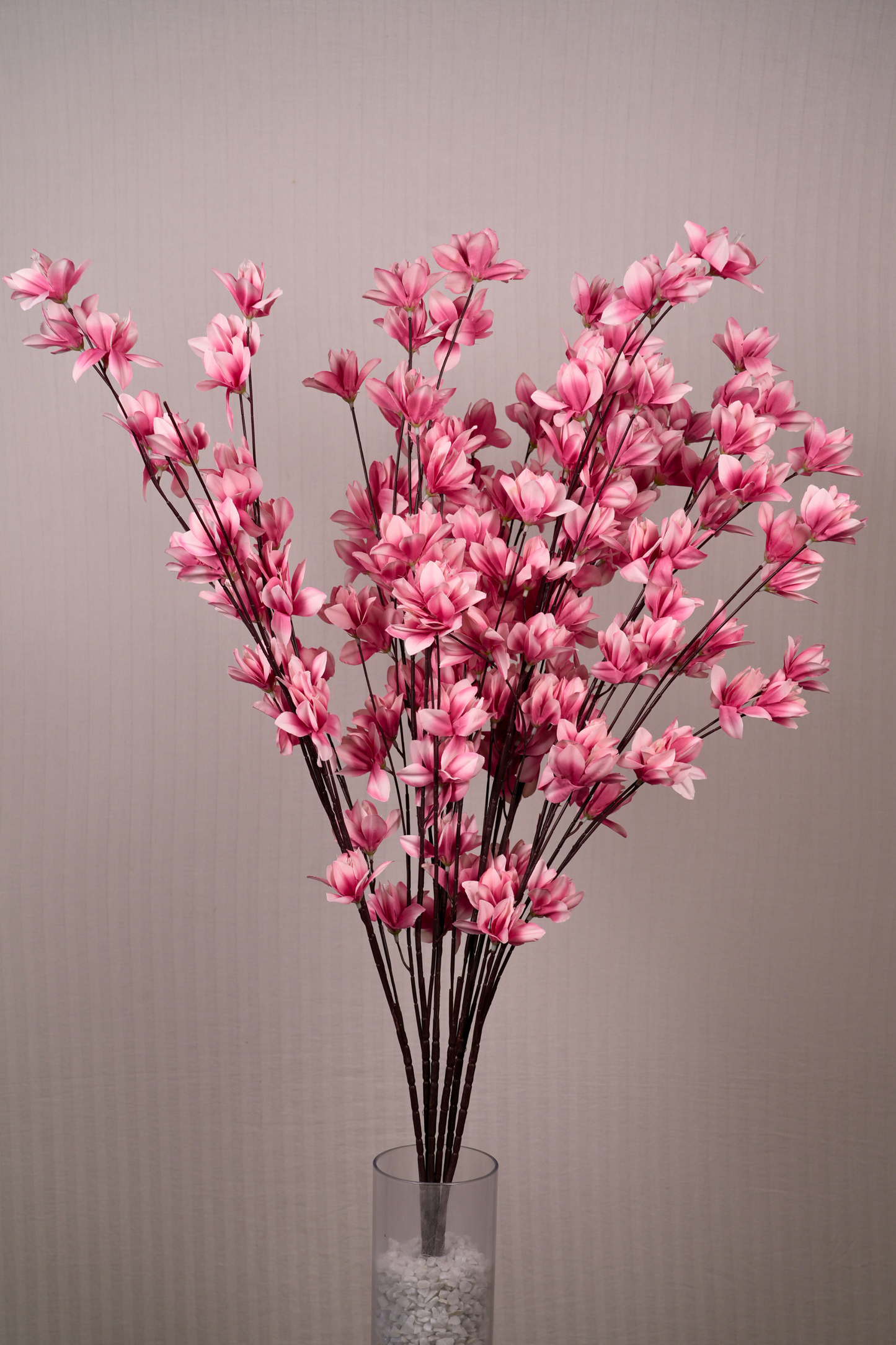 Faux Magnolia Spray Yulan Flower Stem - Pink