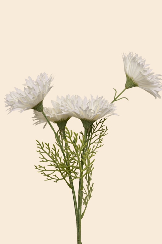 Faux Gerbera Daisy Graceful Flower Stem - Cream