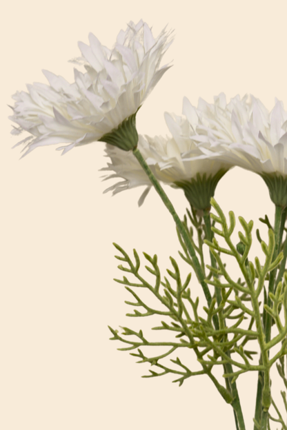 Faux Gerbera Daisy Graceful Flower Stem - Cream