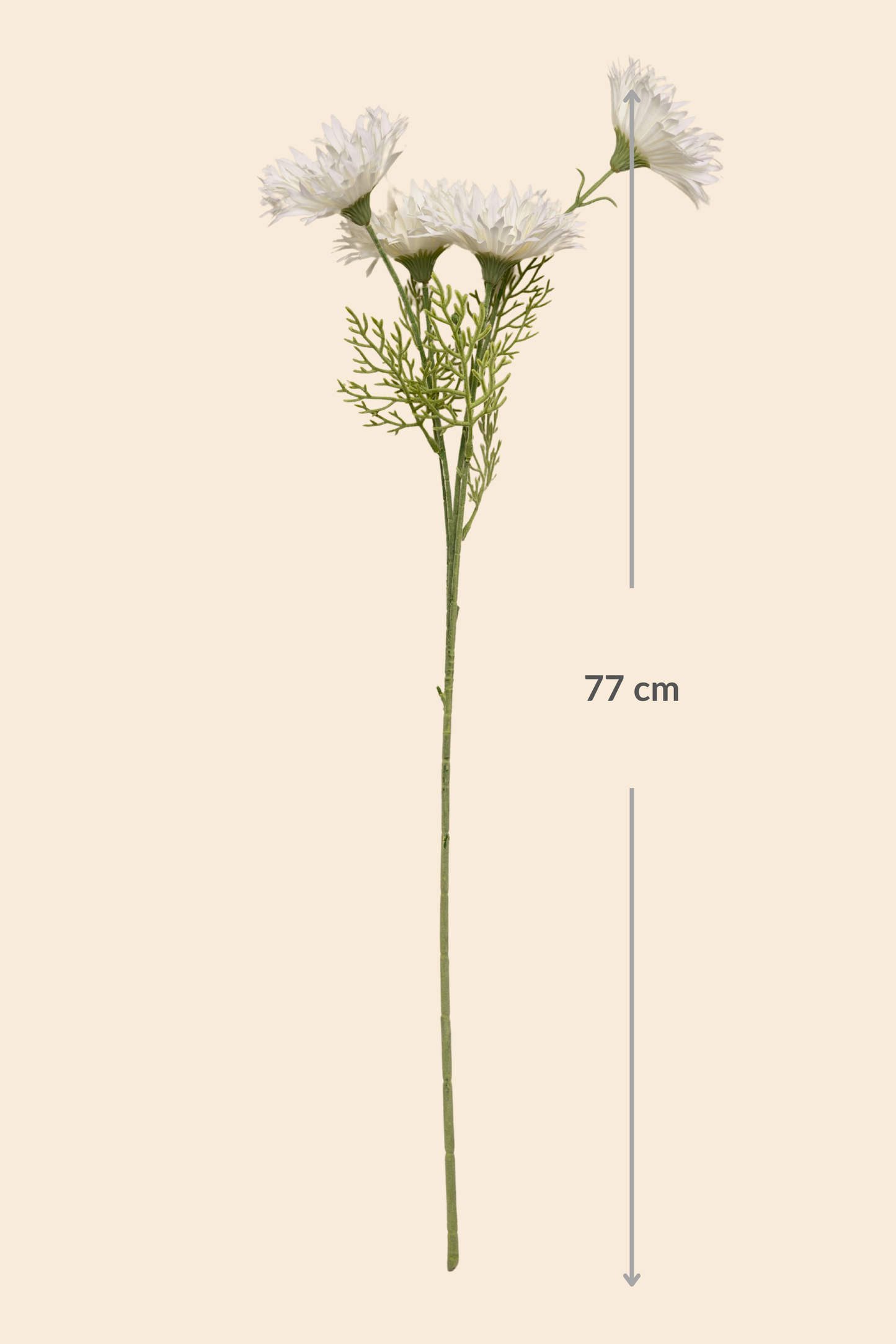 Faux Gerbera Daisy Graceful Flower Stem - Cream