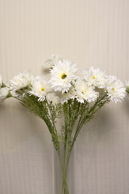Faux Gerbera Daisy Graceful Flower Stem - Cream