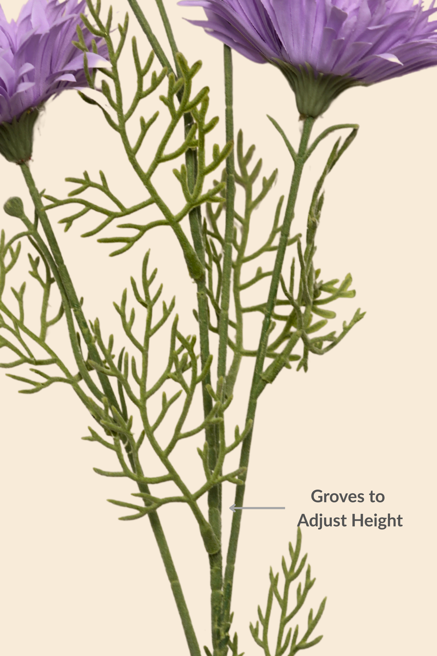 Faux Gerbera Daisy Graceful Flower Stem - Lavender