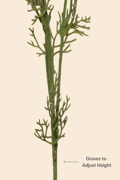 Faux Gerbera Daisy Graceful Flower Stem - Light Brown