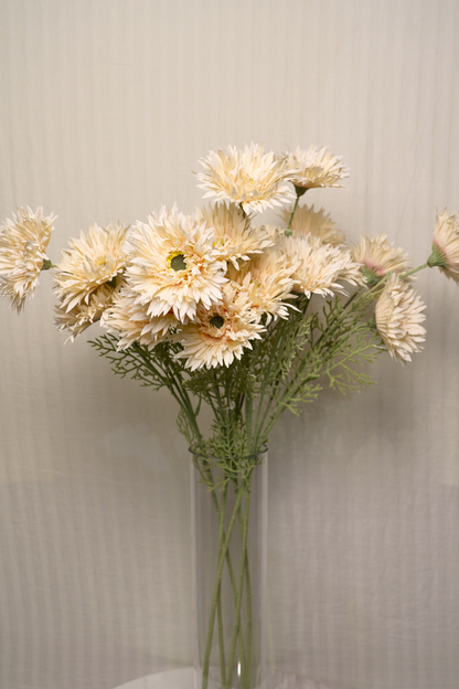 Faux Gerbera Daisy Graceful Flower Stem - Light Brown