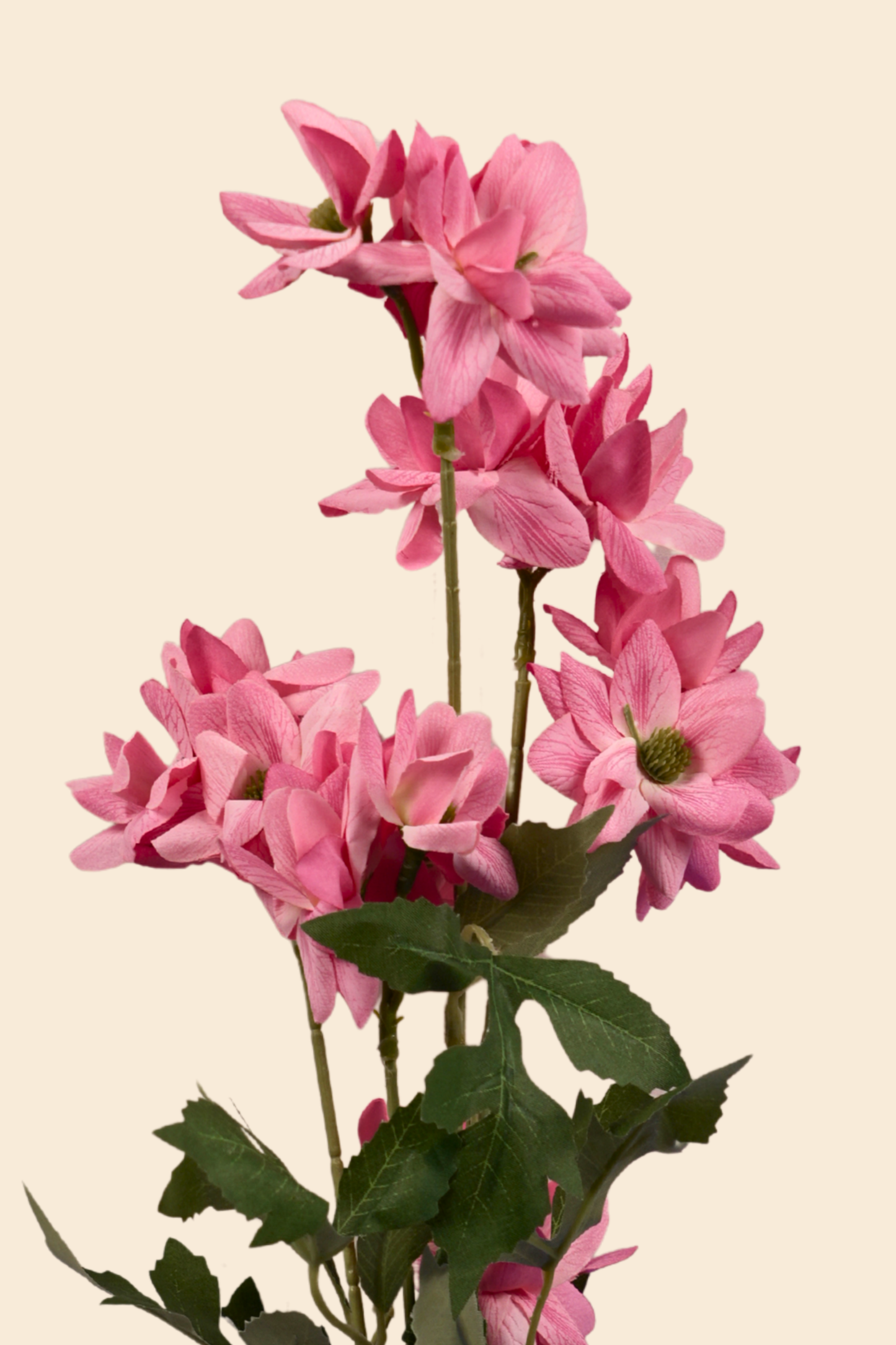 Faux Chrysanthemum Blooms Radiant Flower Stem - Pink