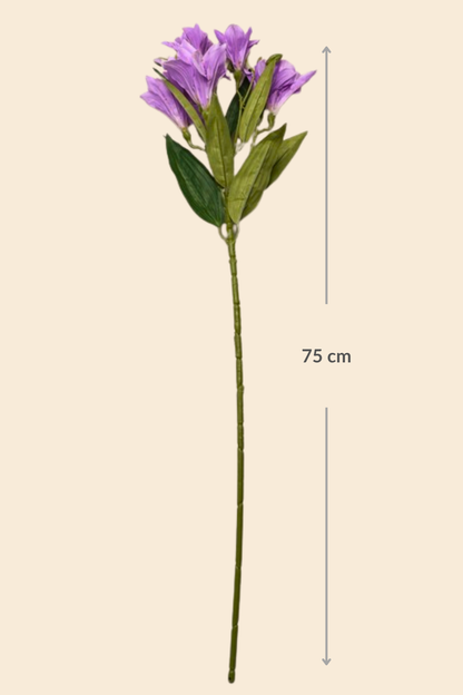 Faux Alstroemeria Peruvian Lily Blooming Flower Stem - Lavender