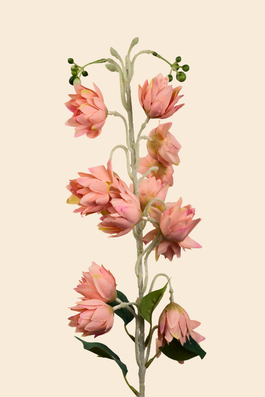 Faux Bluebell Delightful Flower Stem - Peach