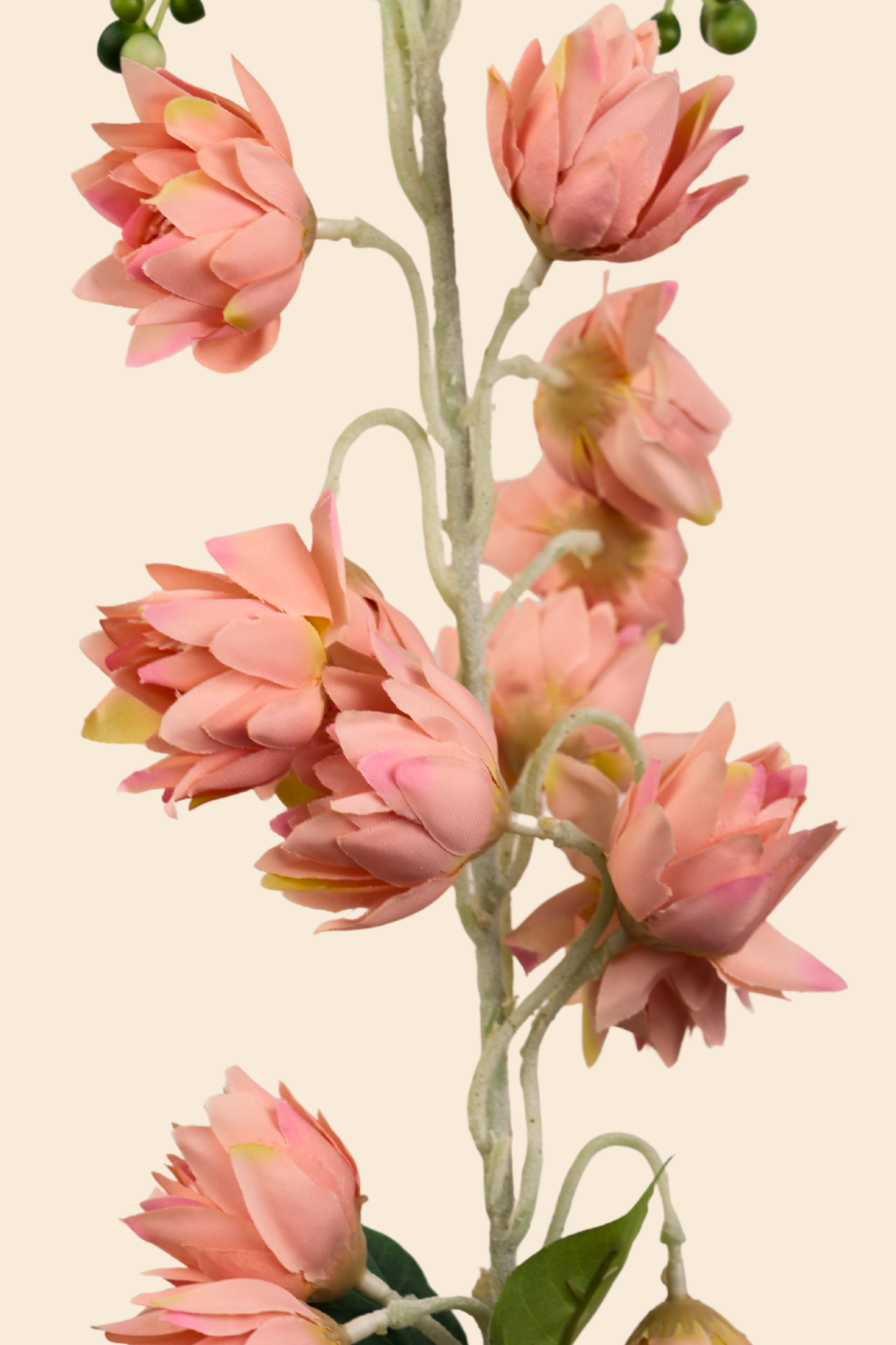 Faux Bluebell Delightful Flower Stem - Peach