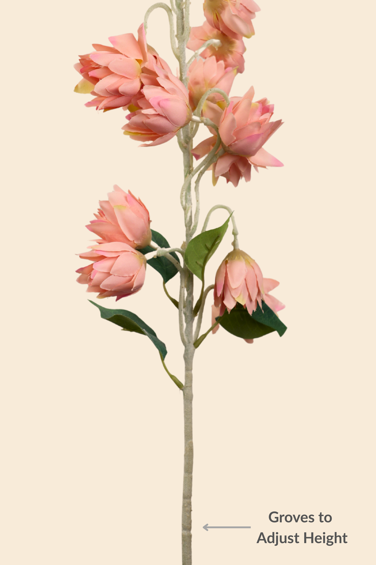 Faux Bluebell Delightful Flower Stem - Peach