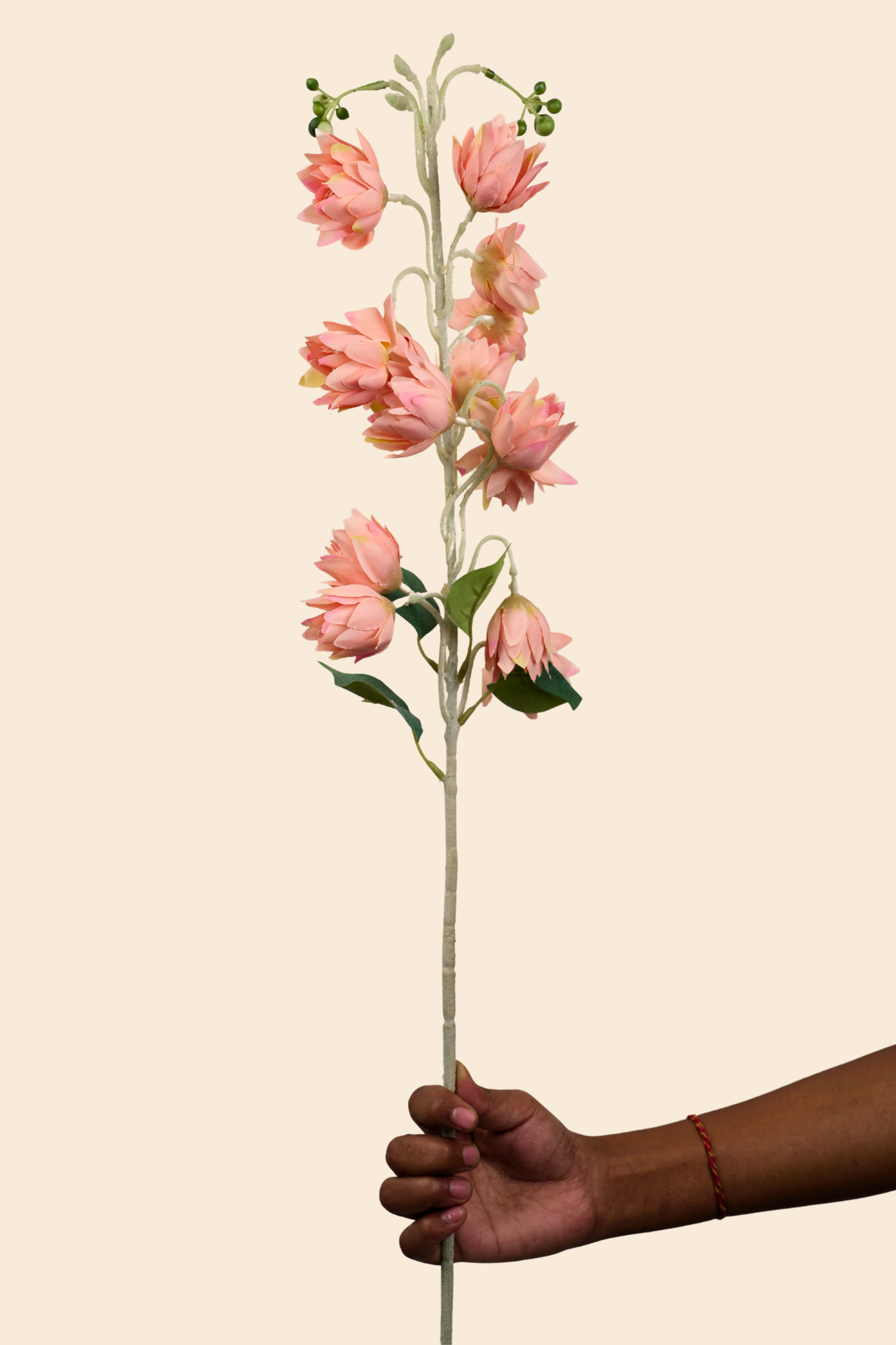 Faux Bluebell Delightful Flower Stem - Peach