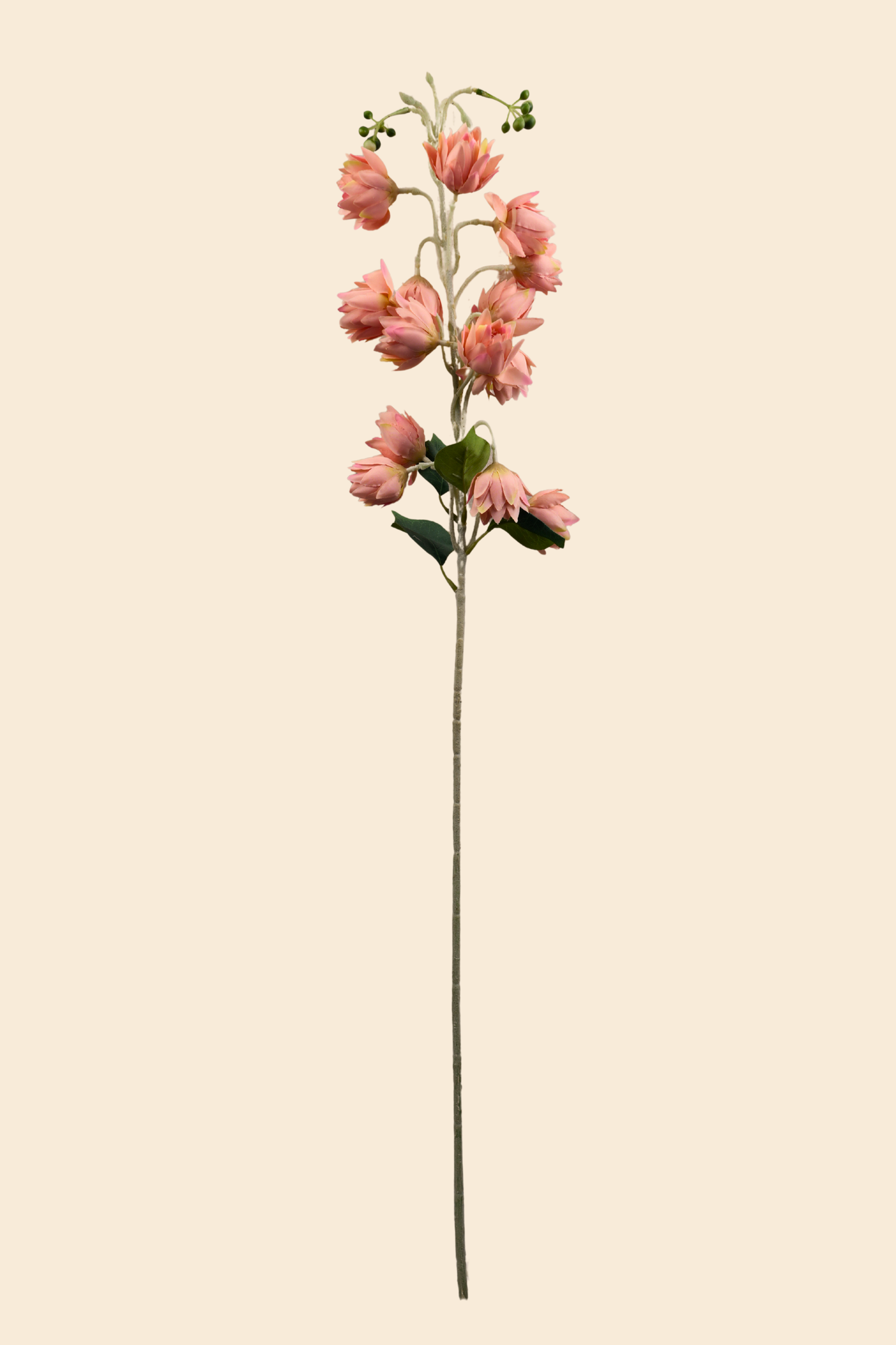 Faux Bluebell Delightful Flower Stem - Peach