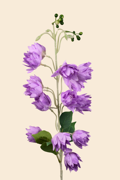 Faux Bluebell Delightful Flower Stem - Purple