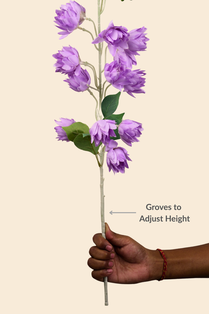 Faux Bluebell Delightful Flower Stem - Purple