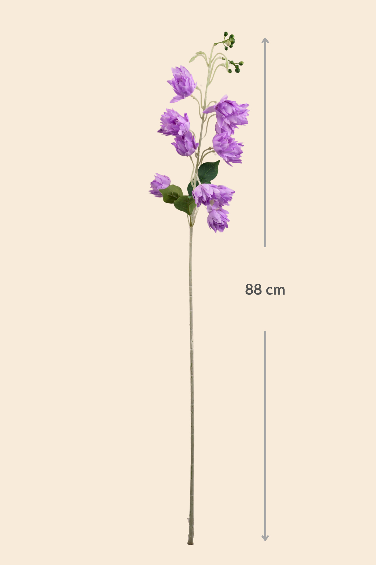 Faux Bluebell Delightful Flower Stem - Purple
