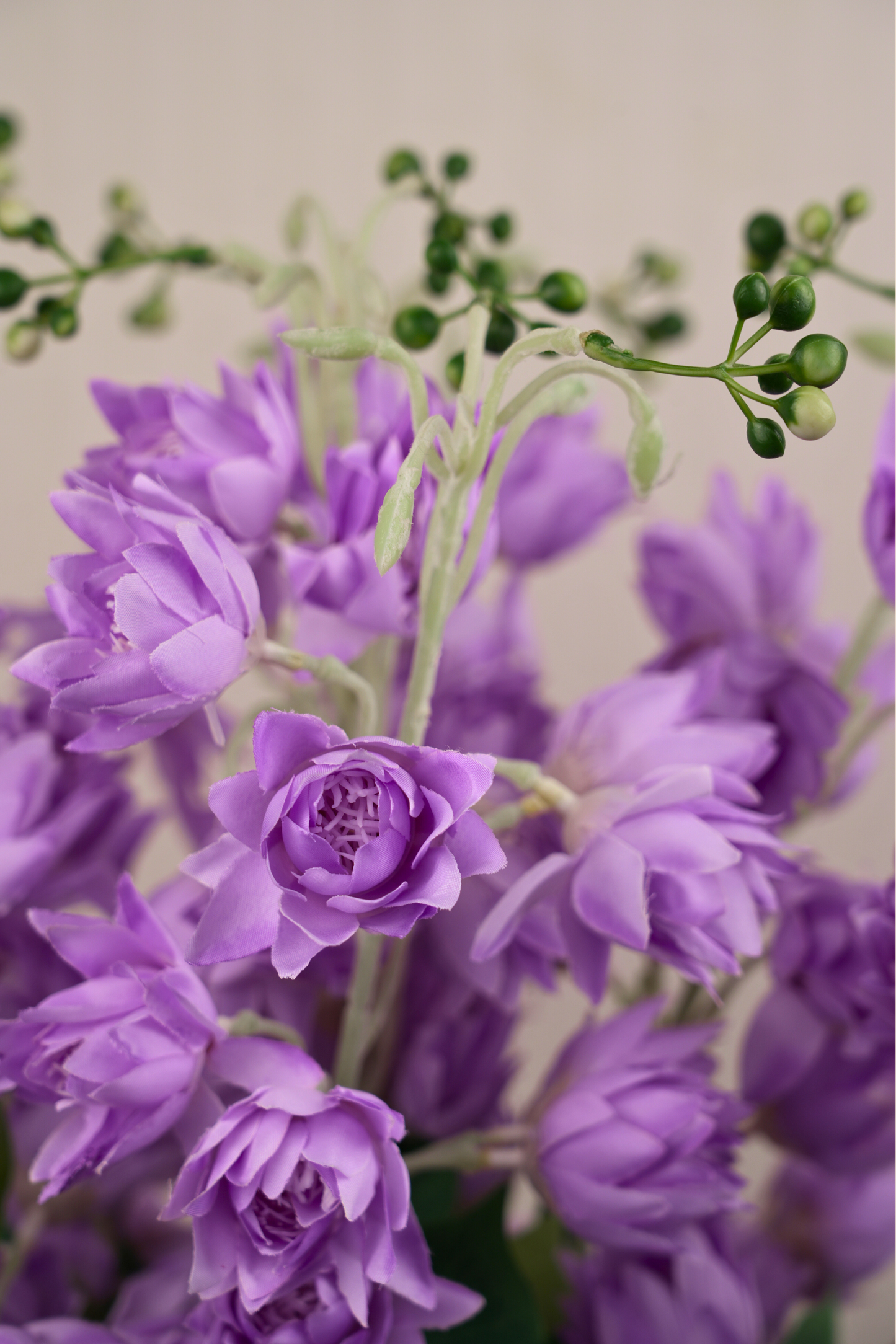 Faux Bluebell Delightful Flower Stem - Purple