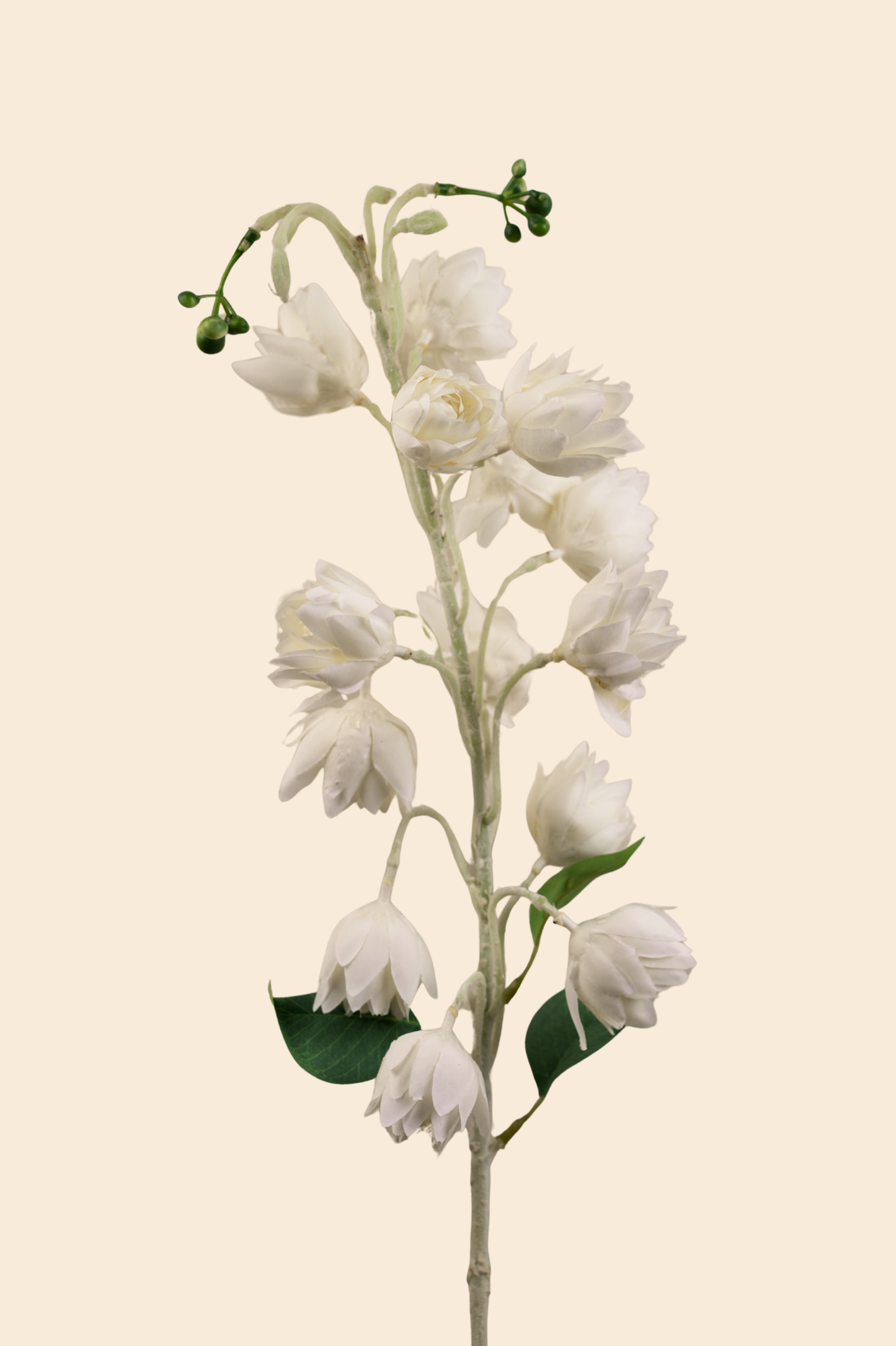 Faux Bluebell Delightful Flower Stem - White