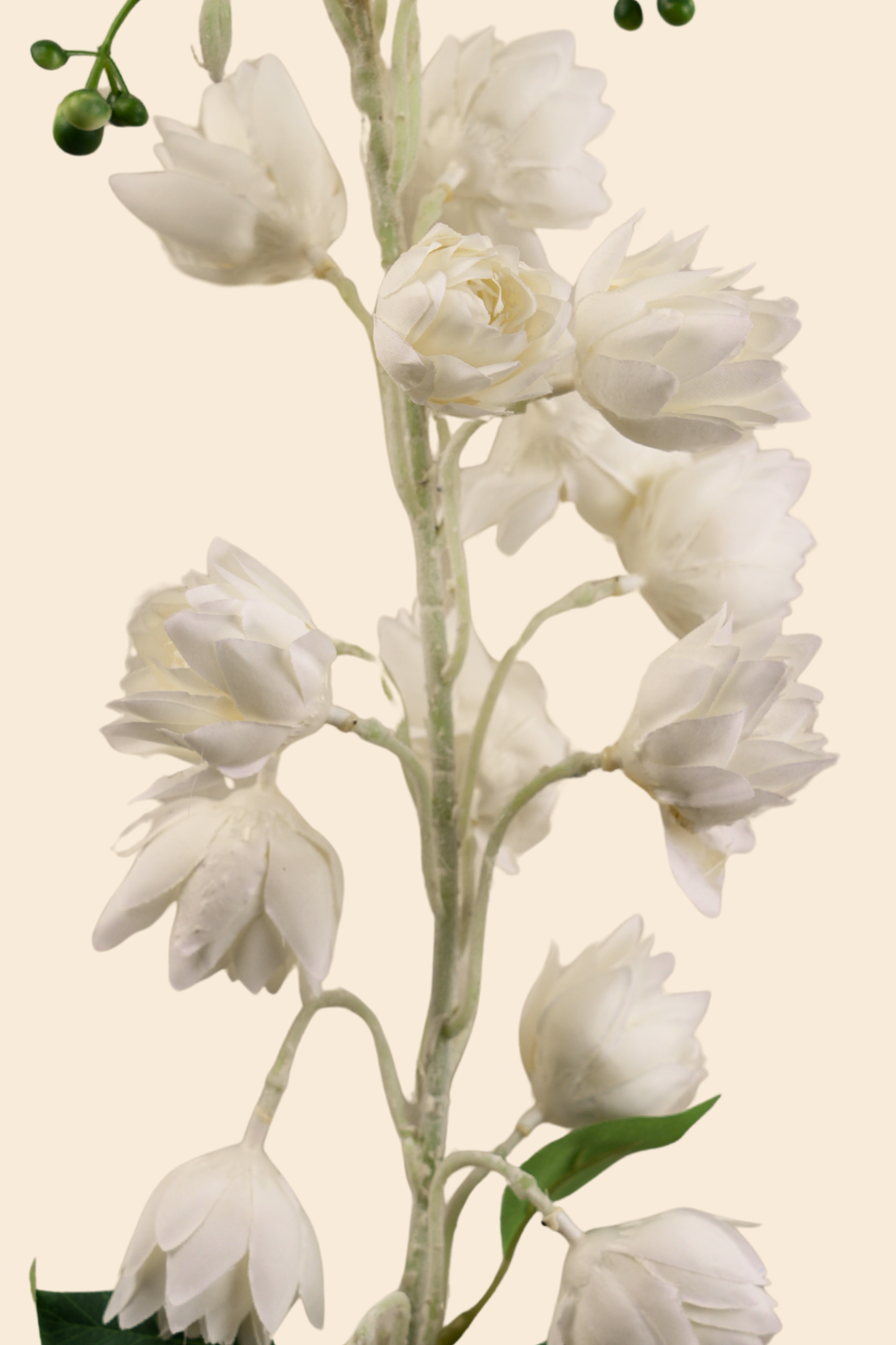 Faux Bluebell Delightful Flower Stem - White