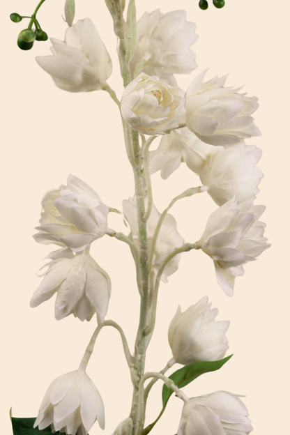 Faux Bluebell Delightful Flower Stem - White