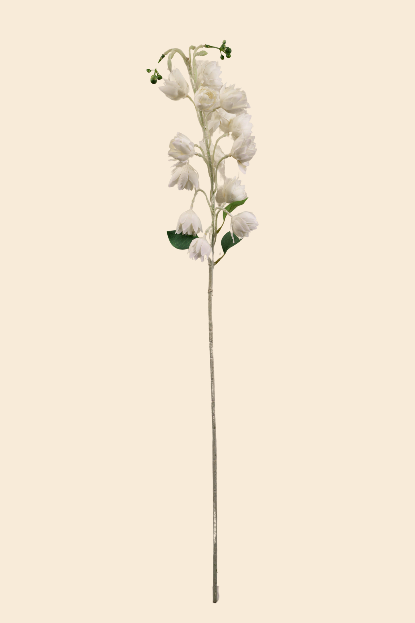 Faux Bluebell Delightful Flower Stem - White