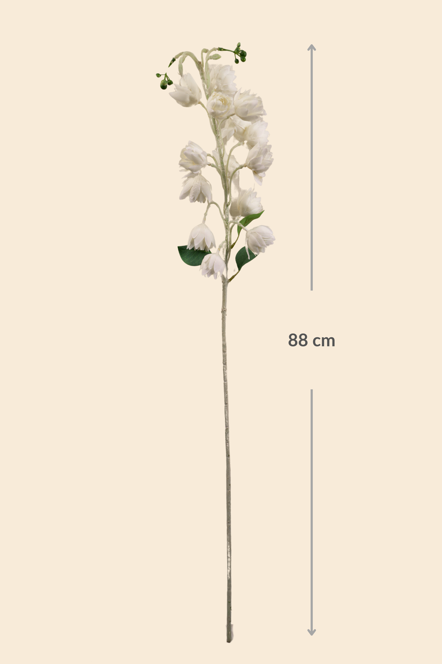 Faux Bluebell Delightful Flower Stem - White