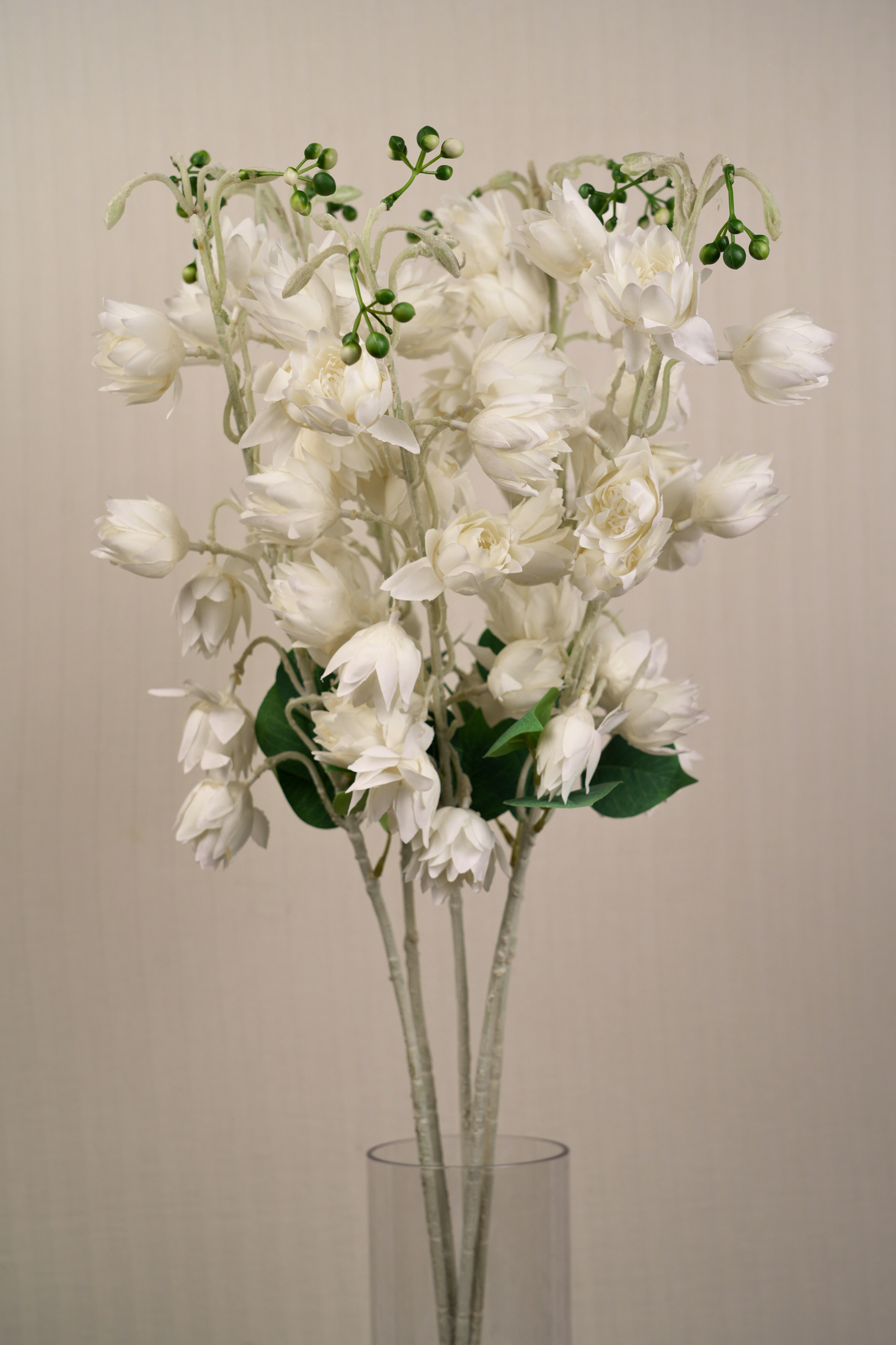 Faux Bluebell Delightful Flower Stem - White