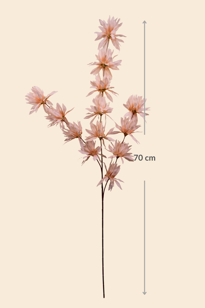 Faux Spider Chrysanthemum Whisper Flower Stem - Peach